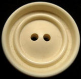 B11069 27mm Bone Sheen Cream Chunky 2 Hole Button - Ribbonmoon