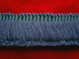 FT1634 27mm Moonlight Blue Cut Ruched Fringing - Ribbonmoon