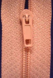 Z2048 18cm Dusky Peach Melba Nylon Pin Lock No.3 Closed End Zip - Ribbonmoon