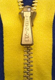 Z2332 28cm Deep Yellow Brass Teeth No.5 Open End Zip - Ribbonmoon