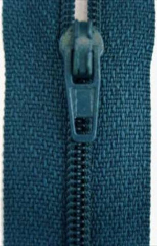 Z3130 18cm Teal Blue Nylon No.3 Closed End Zip - Ribbonmoon