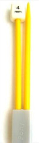 KP15 4mm Childrens Knitting Pins, Plastic Knobbed - Ribbonmoon