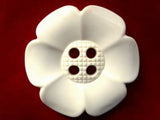 B17941 64mm Ivory Cream Giant Flower Shaped 4 Hole Button