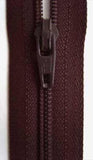 Z0329 YKK 56cm Cuban Brown Nylon No.3 Closed End Zip - Ribbonmoon