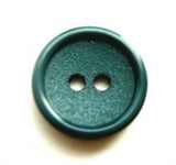 B8797 16mm Very Dark Kingfisher Matt Centre 2 Hole Button - Ribbonmoon