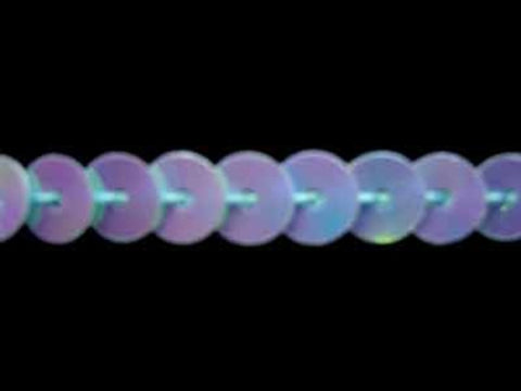 SQC47 6mm Pale Blue Iridescent Strung Sequins - Ribbonmoon