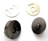 PURSECLASP7 Gun Metal Magnetic Purse or Bag Clasp 18mm - Ribbonmoon