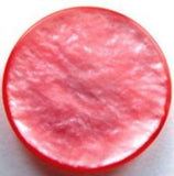 B12483 22mm Pearlised Coral Shimmery Shank Button - Ribbonmoon