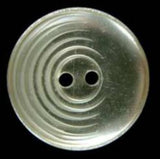 B14942 23mm Silver Grey Base Under a Clear Surface 2 Hole Button