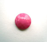 B14102 11mm Hot Pink Domed Honeycomb Shank Button - Ribbonmoon