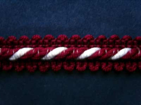 FT1779 13mm Burgundy and Wine Corded Braid - Ribbonmoon