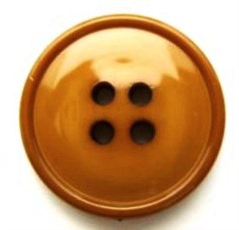 B5718 23mm Bright Burnt Gold High Gloss 4 Hole Button - Ribbonmoon