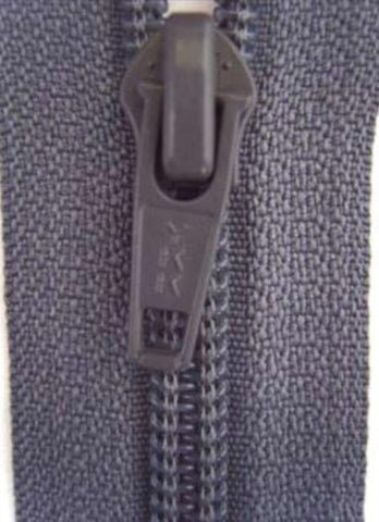 Z2928 YKK 13cm Slate Grey Nylon No.5 Closed End Zip - Ribbonmoon