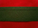 BB037 25mm Holly Green 100% Cotton Bias Binding Tape - Ribbonmoon