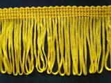 FT125 5cm Sunshine Yellow Looped Dress Fringe - Ribbonmoon
