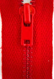 Z3769 YKK 20cm Bright Red Closed End Zip No.3, Metal Teeth - Ribbonmoon