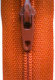 Z1859 YKK 30cm Burnt Orange Nylon No.3 Closed End Zip - Ribbonmoon