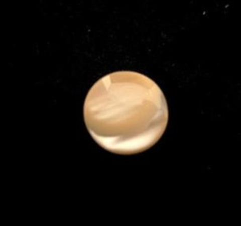 B14167 11mm Peach and Pearl Polyester Variegated Shank Button - Ribbonmoon