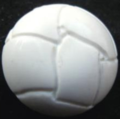 B5635 25mm Natural White Domed Nylon Leather Look Shank Button - Ribbonmoon