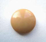B6050 17mm Sand Brown Gloss Shank Button - Ribbonmoon