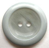 B11748 23mm Dusky Grey Sky Blue Gloss 2 Hole Button - Ribbonmoon