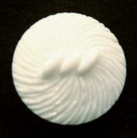 B12977 20mm White Textured Shank Button - Ribbonmoon