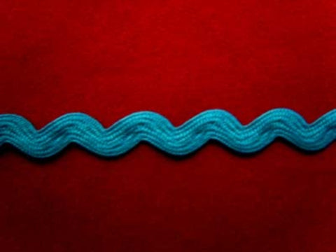 RIC37 7mm Turquoise Ric Rac Braid - Ribbonmoon