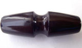 B11255 34mm Dark Brown Glossy Toggle Button on a Shank - Ribbonmoon