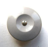 B6251 19mm Mid Grey Chefs Button with a Removeable Split Ring - Ribbonmoon