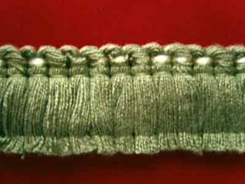 FT225 26mm Dusky Khaki Cut Ruched Fringing - Ribbonmoon