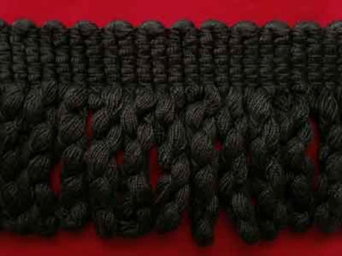 FT1670 57mm Black Bullion Fringe - Ribbonmoon