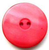 B13966 23mm Tonal Geranium Pink Pearlised Surface 2 Hole Button - Ribbonmoon