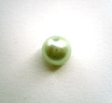 B14371 9mm Metallic Mint Green Glass Effect Half Ball Shank Button - Ribbonmoon