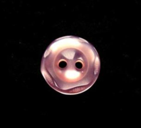 B17121 14mm Apricot Pearlised Polyester 2 Hole Button - Ribbonmoon