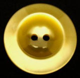 B10339 22mm Yellow Pearlised Polyester 2 Hole Button