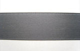 R1922 22mm Dark Grey Double Faced Satin Ribbon by Offray - Ribbonmoon