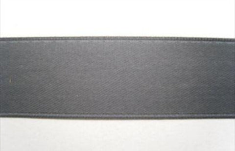 R1922 22mm Dark Grey Double Faced Satin Ribbon by Offray - Ribbonmoon