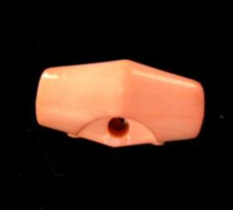 B12910 19mm Apricot Small Toggle Button, Hole Built into the Back - Ribbonmoon