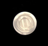 B12993 14mm Pearlised White Polyester Shank Button - Ribbonmoon