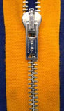 Z0917 55cm Light Marigold Metal Teeth No.3 Open End Zip