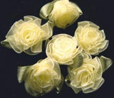 RB457 Primrose Sheer Ribbon Carnation Flower Bud Bow