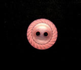 B13704 11mm Apricot Tint Polyester Mill Edge 2 Hole Button - Ribbonmoon
