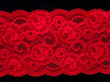 L051 145mm Geranium Red Flat Lace - Ribbonmoon