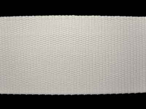 WEB25 50mm White Polypropylene Webbing - Ribbonmoon