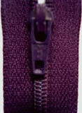 Z2051 YKK 18cm Blackberry Nylon No.3 Closed End Zip - Ribbonmoon