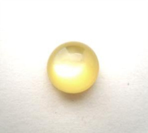 B7376 11mm Misty Yellow Tint Pearlised Half Ball Shank Button - Ribbonmoon