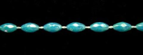 PT18 3mm Turquoise Iridescent Strung Pearl / Bead String Trimming - Ribbonmoon