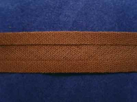 BB002 13mm Rich Brown 100% Cotton Bias Binding - Ribbonmoon