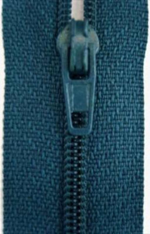 Z3130C 18cm Teal Blue Nylon No.3 Closed End Zips - Ribbonmoon