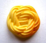 B10932 19mm Yellow Chunky Textured Shank Button - Ribbonmoon